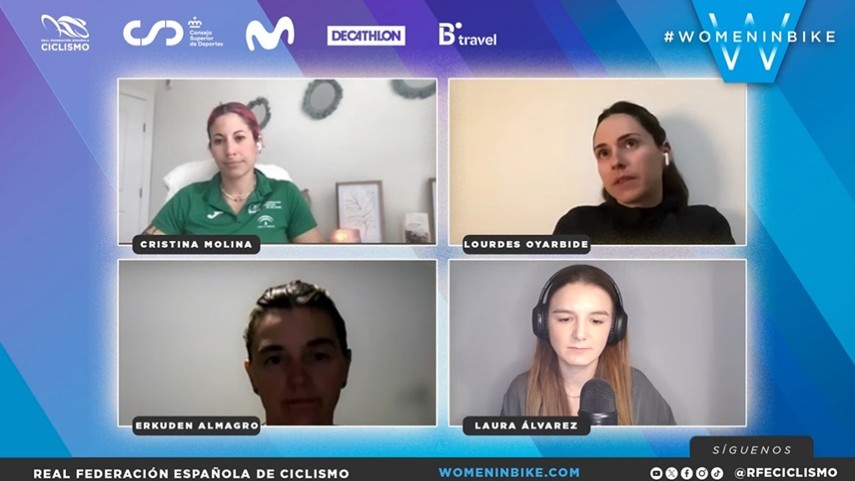 Charla-sobre-psicologia-y-ciclismo-femenino-con-Cristina-Molina-Lourdes-Oyarbide-y-Erkuden-Almagro