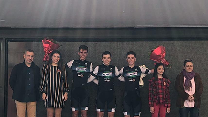 Javi-Serrano-nuevo-lider-del-Trofeo-Victor-Cabedo-tras-un-triplete-del-Kometa-Cycling-Team-en-Segorbe