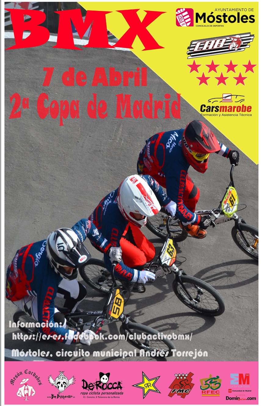La Copa de Madrid de BMX repite puntuable en Móstoles el próximo 7 de Abril (ACTUALIZADA)