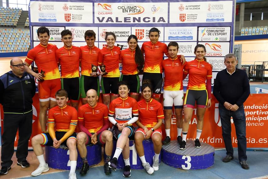 Eva Anguela certifica su Copa de España y la pareja cadete Anguela-De Pablo son bronce en el Nacional de madison