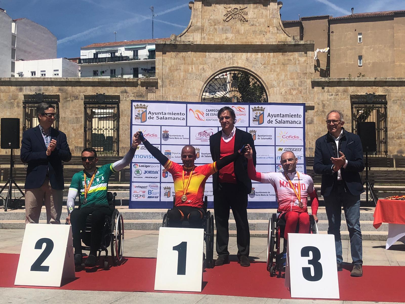 El Ciclismo Adaptado madrileño se luce en los Nacionales de ruta de Salamanca con 14 medallas
