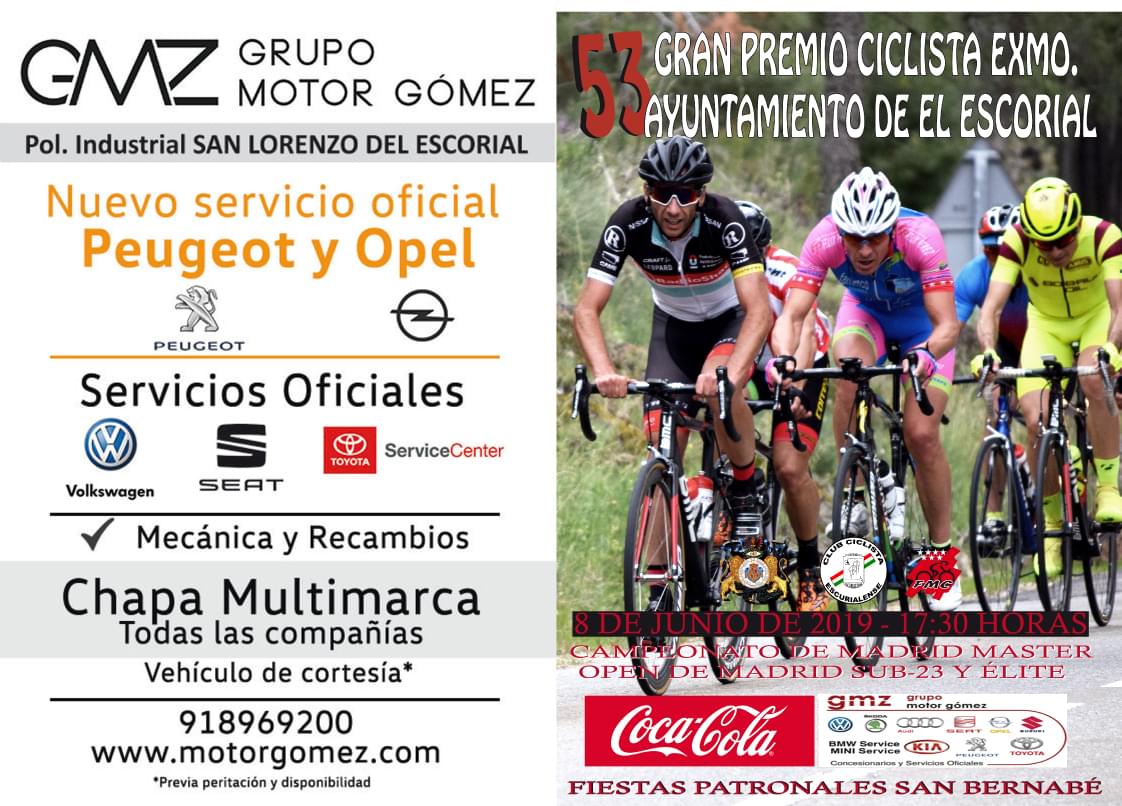 Los mejores ciclistas Máster disputan el Campeonato de Madrid en El Escorial (ACTUALIZADA)