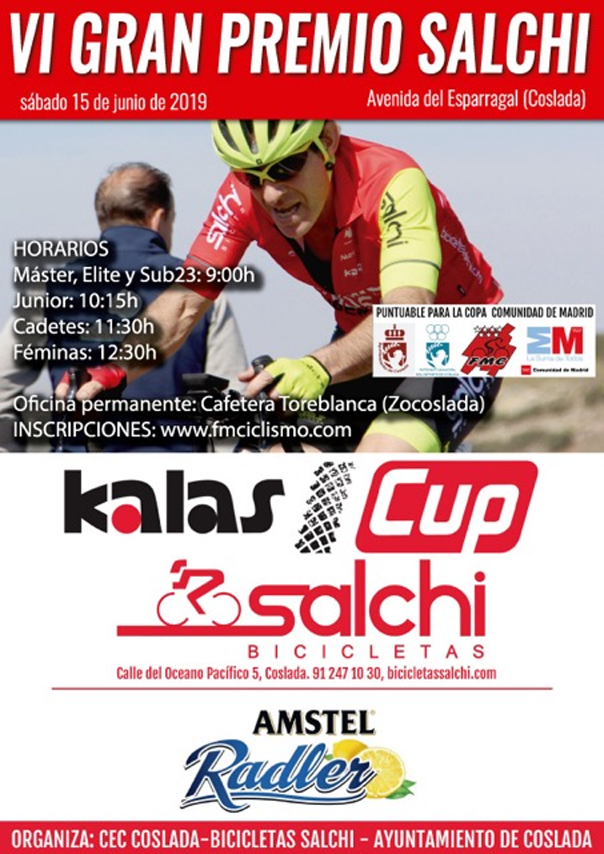 Coslada recibe al ciclismo madrileño con el VI Gran Premio Salchi (ACTUALIZADA)