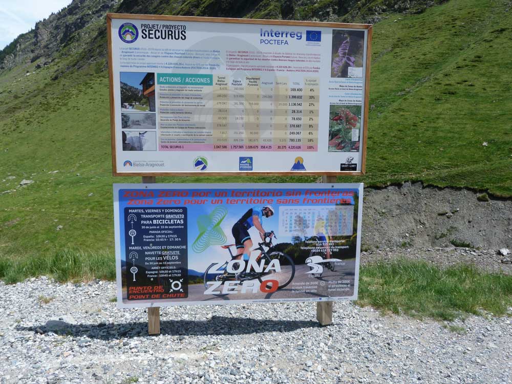 El paso de bicicleta por el túnel de Bielsa-Aragnouet será posible este verano