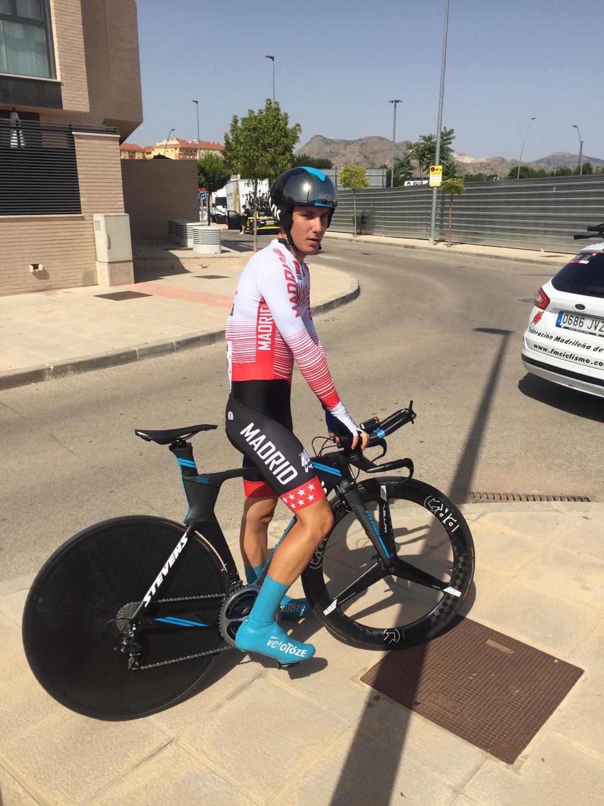 Top ten de Rodrigo Alonso en la crono sub 23 de los Campeonatos de España de ruta