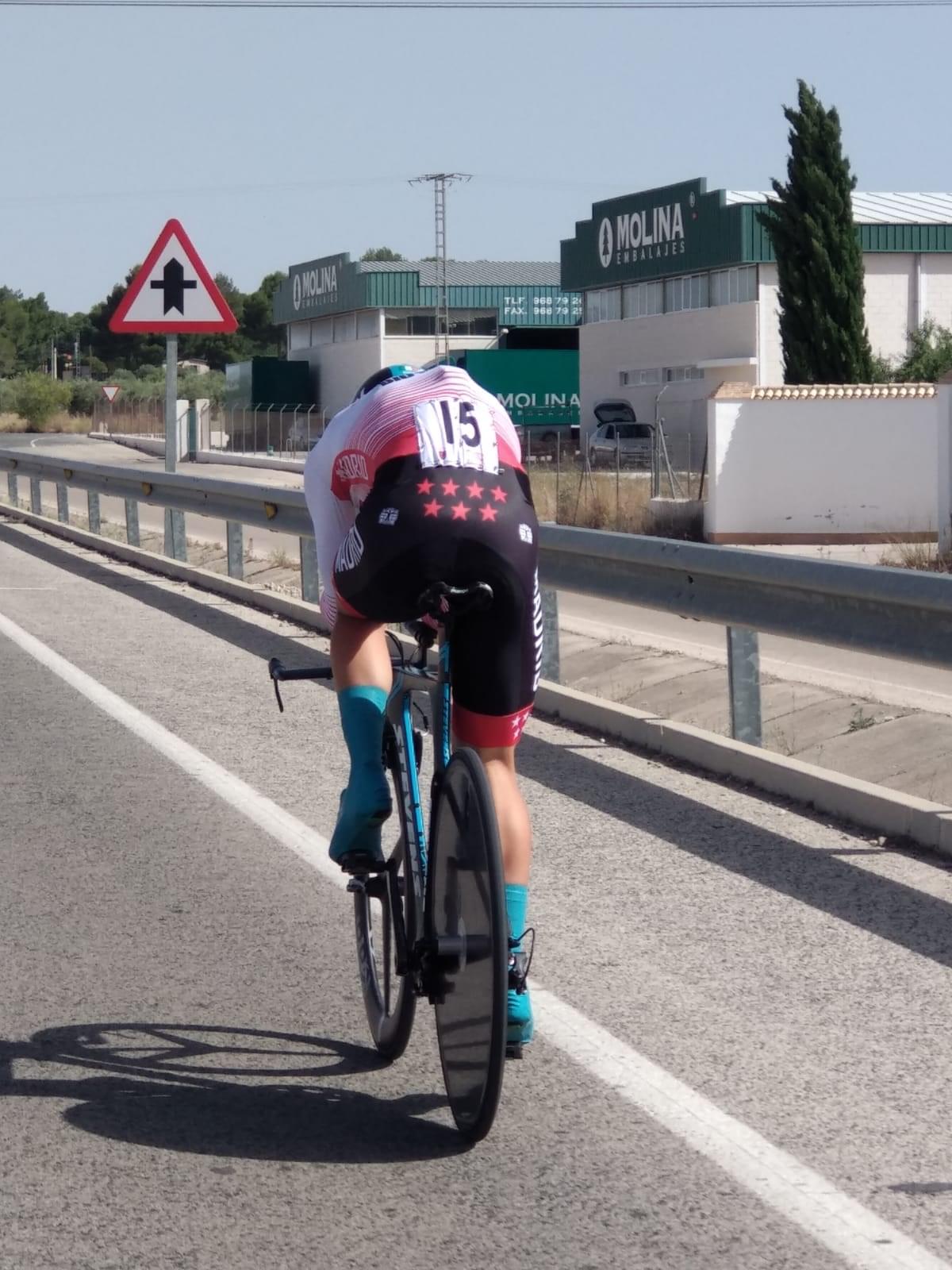 Top ten de Rodrigo Alonso en la crono sub 23 de los Campeonatos de España de ruta