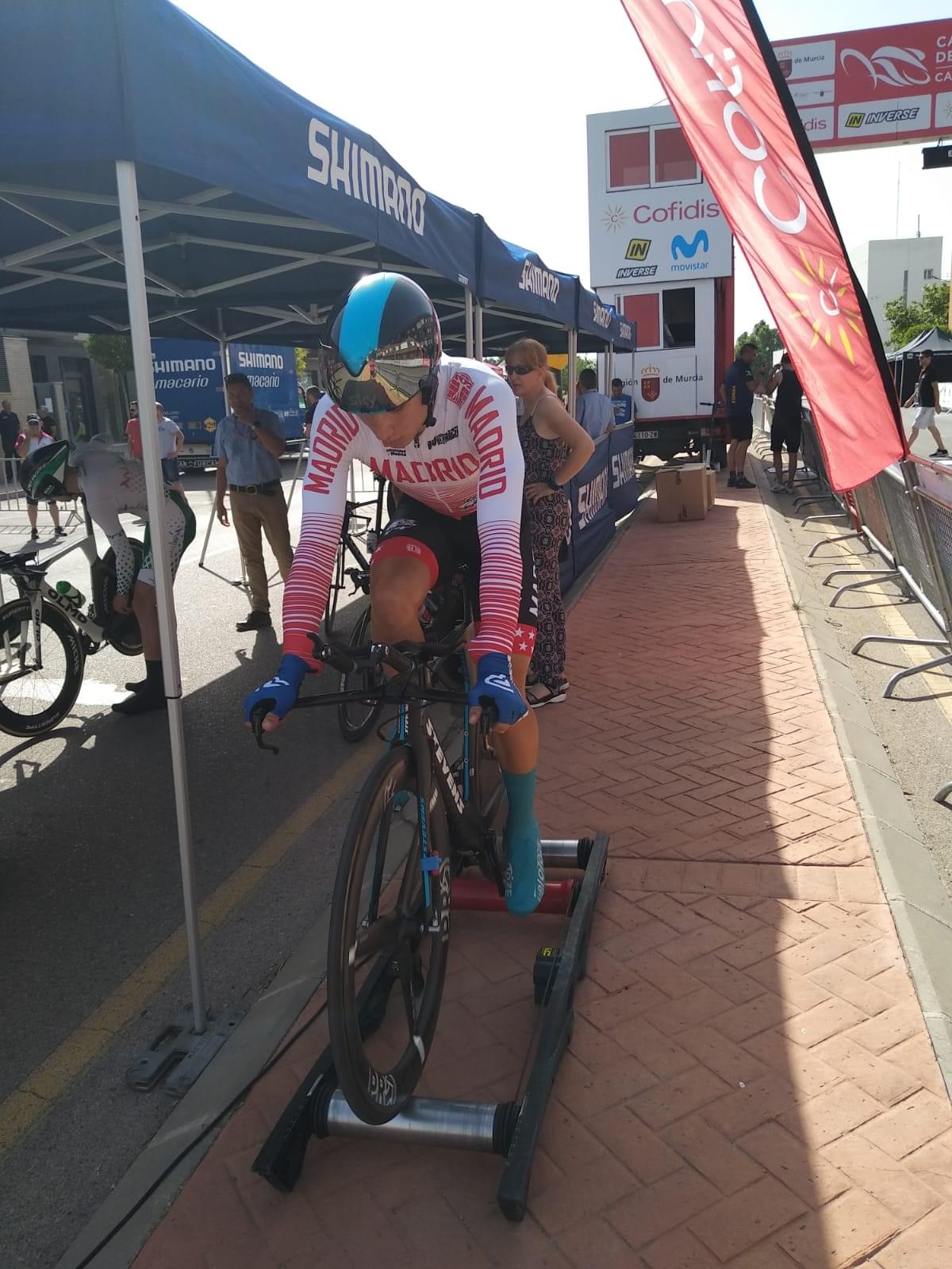 Top ten de Rodrigo Alonso en la crono sub 23 de los Campeonatos de España de ruta