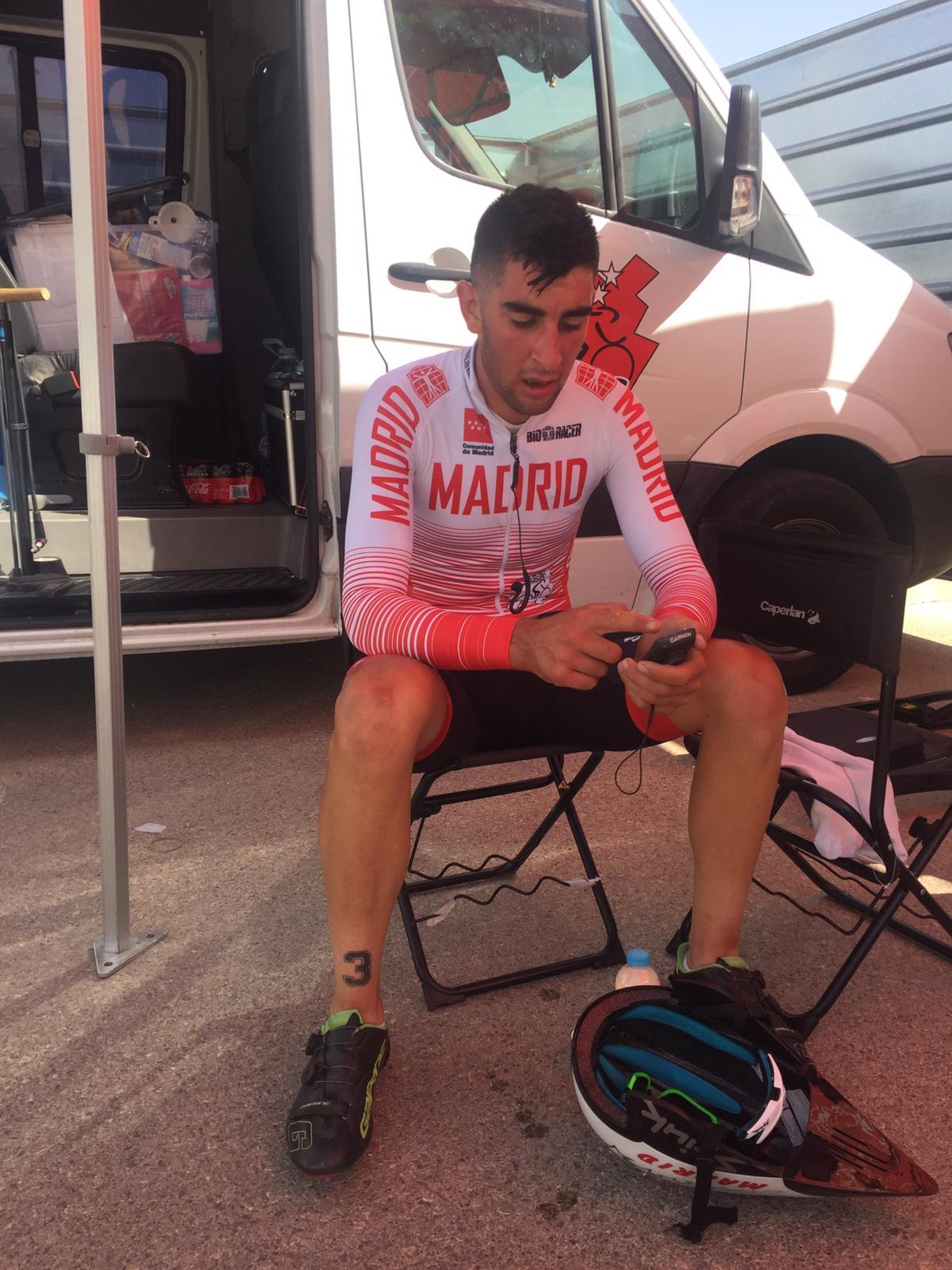 Top ten de Rodrigo Alonso en la crono sub 23 de los Campeonatos de España de ruta