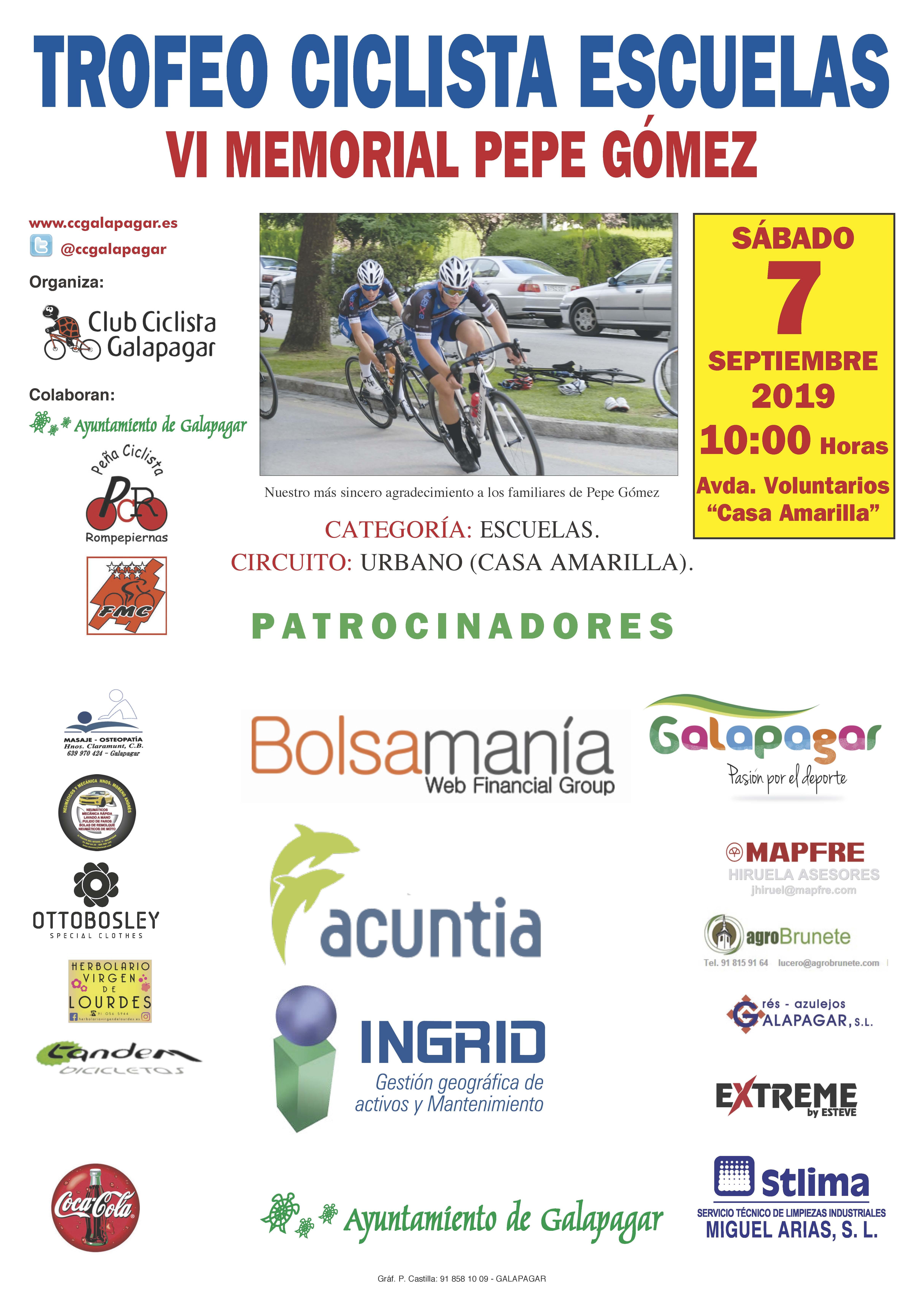 Regresa a la actividad el Ciclismo Base Madrileño este sábado 7 de Septiembre en Galapagar (ACTUALIZADA)