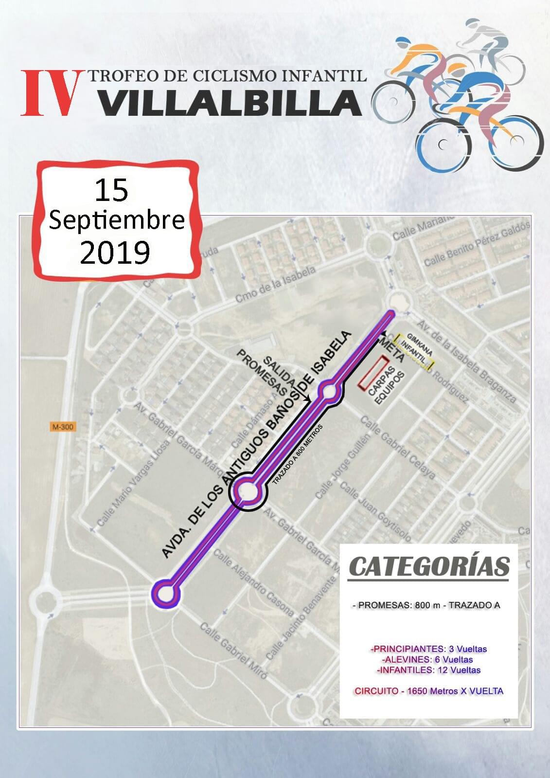 El IV Trofeo de Ciclismo Infantil de Villalbilla espera a las Escuelas madrileñas de ruta