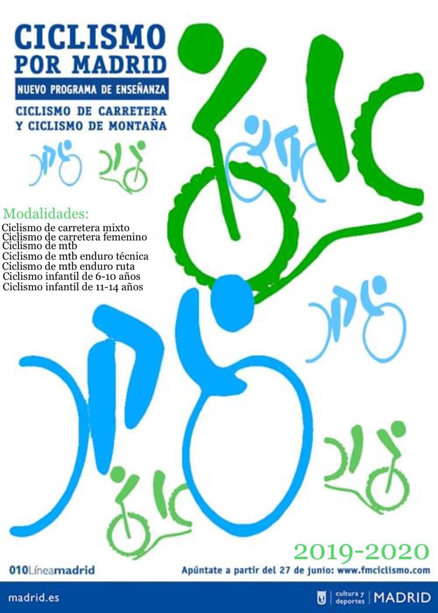 Este fin de semana retorna el programa Ciclismo por Madrid 2019-2020