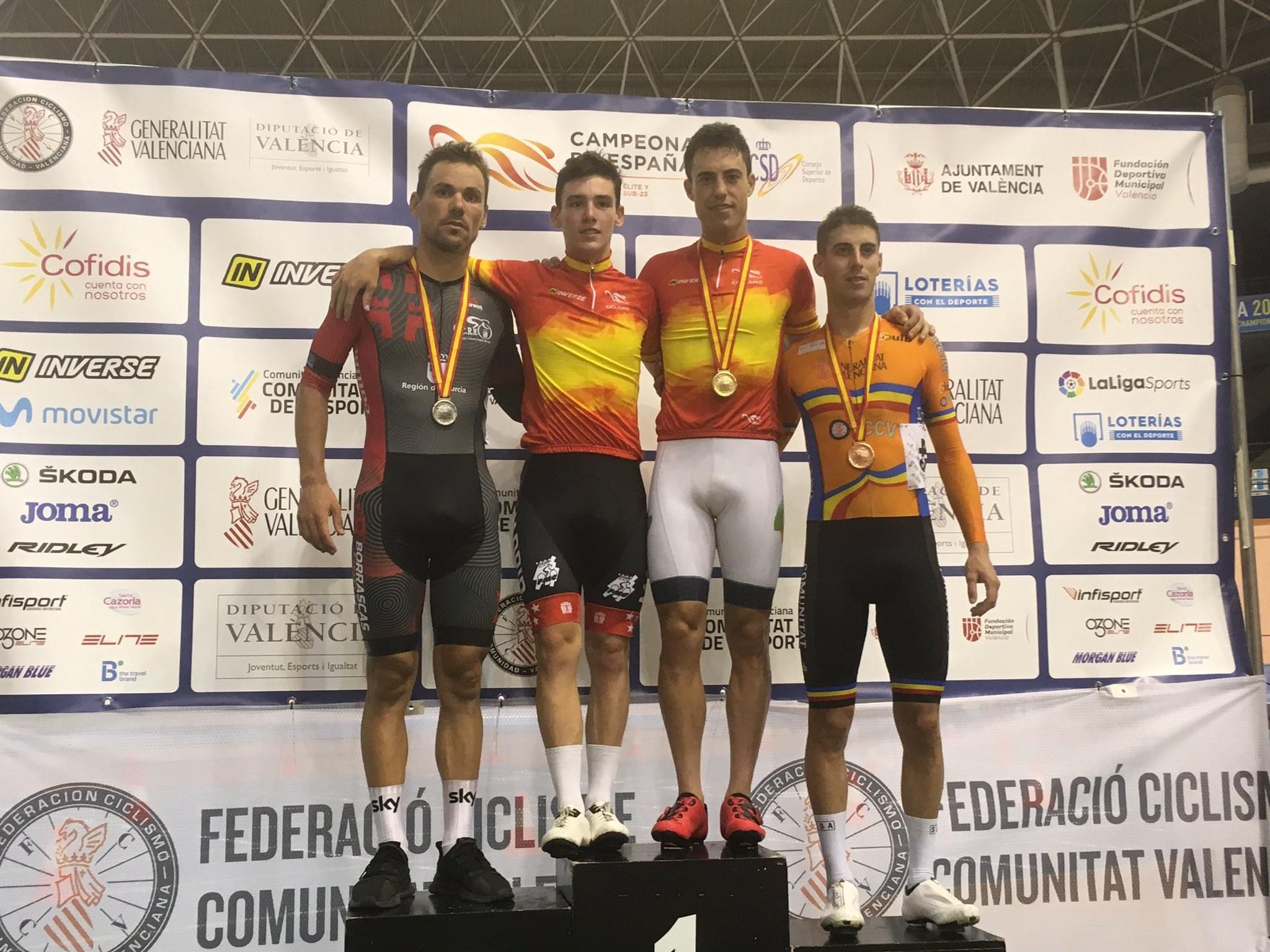 Dos títulos sub 23 para el ciclismo madrileño en los Campeonatos de España de pista de Valencia
