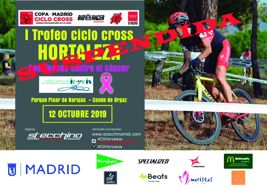 Suspendido el  I Trofeo Ciclocross Hortaleza-Pedaleando Contra el Cáncer