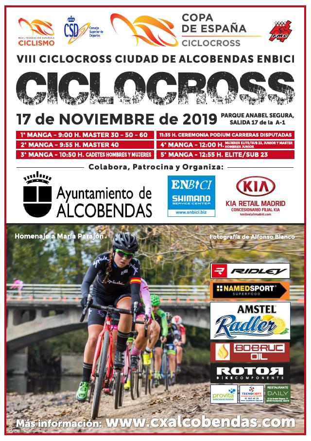 La Copa de España de Ciclocross vuelve a Alcobendas el próximo Domingo 17 de Noviembre
