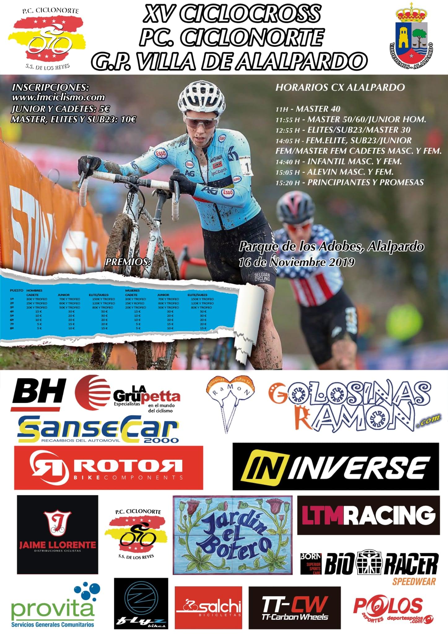 Alalpardo acoge el 16 de Noviembre el XV Ciclocross Peña Ciclista Ciclonorte