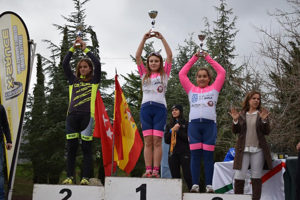 Nadia Lozano y Carlos Hernández, triunfadores en el ciclocross de El Escorial