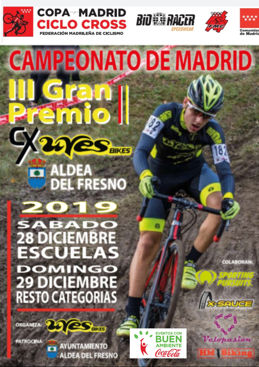 Aldea del Fresno acoge el último fin de semana de Diciembre los Campeonatos de Madrid de ciclocross