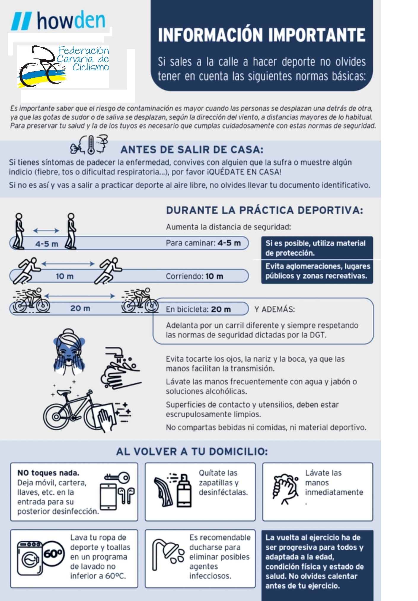 Comunicado de la Real Federación Española de Ciclismo y Federacion Canaria de Ciclismo