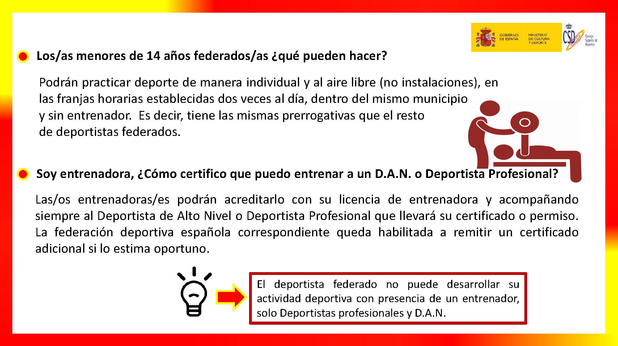NOTA INFORMATIVA SOBRE DOSSIER ELABORADO POR EL CSD SOBRE PRACTICA ACTIVIDAD DEPORTIVA