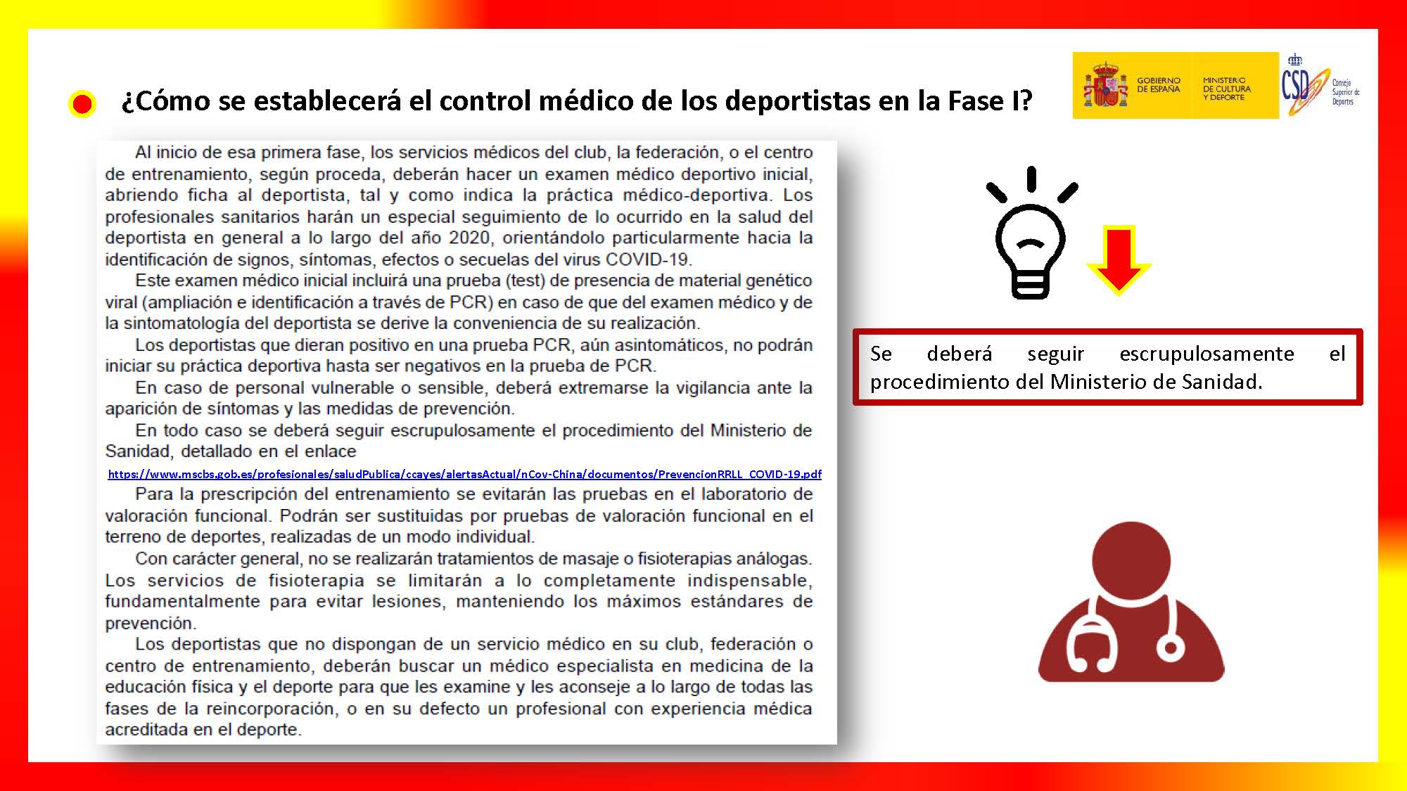NOTA INFORMATIVA SOBRE DOSSIER ELABORADO POR EL CSD SOBRE PRACTICA ACTIVIDAD DEPORTIVA