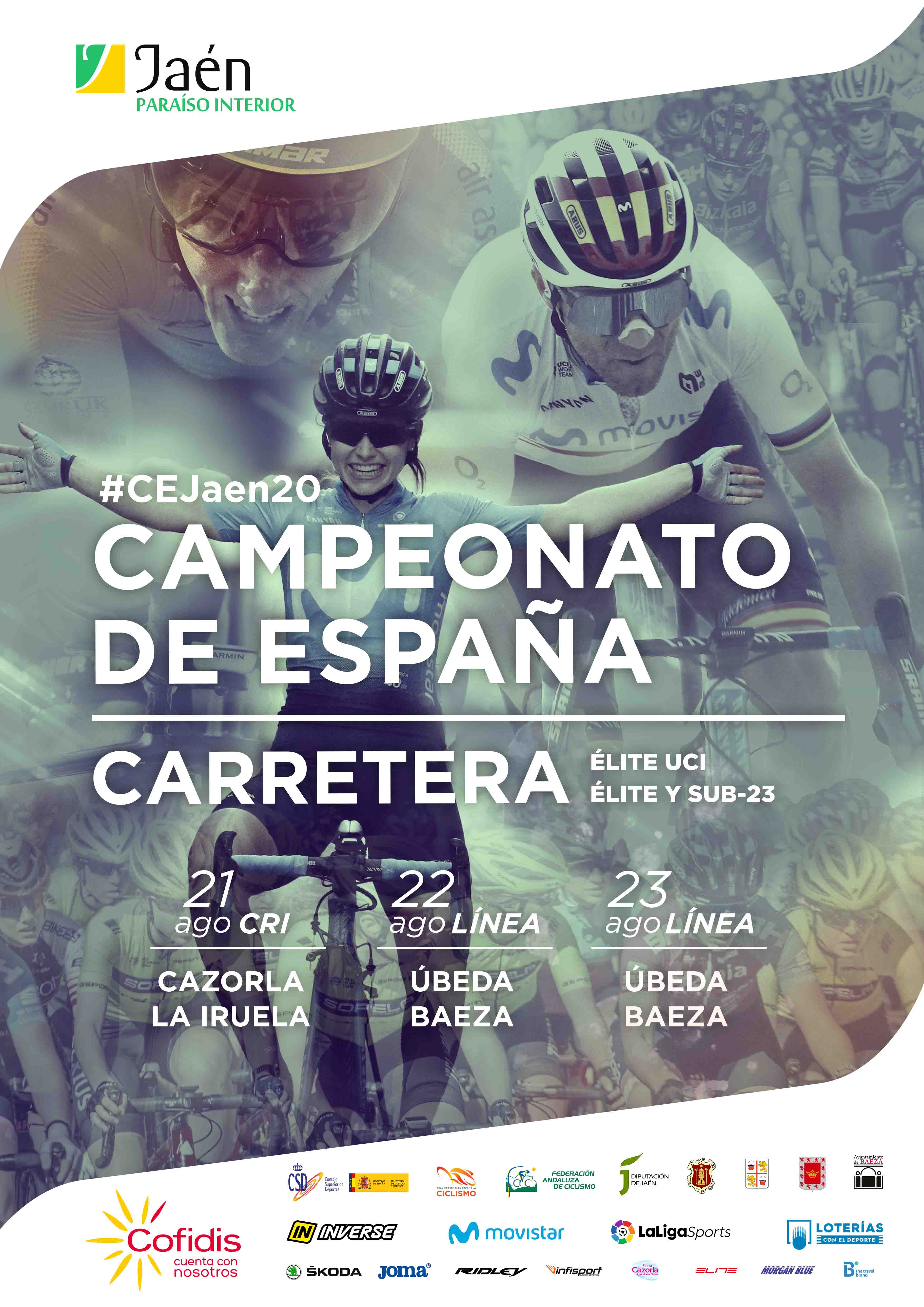 Presentadas las sedes y los recorridos del Campeonato de España de Carretera de Jaén 2020