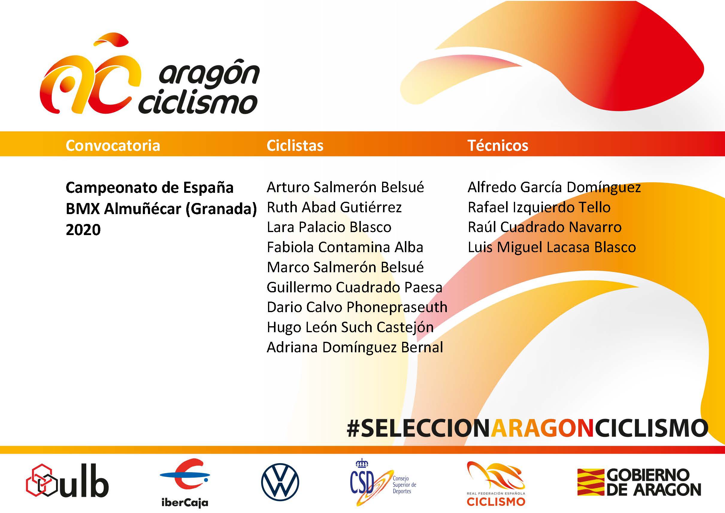 Convocatoria Selección Aragonesa para el Campeonato de España BMX 2020