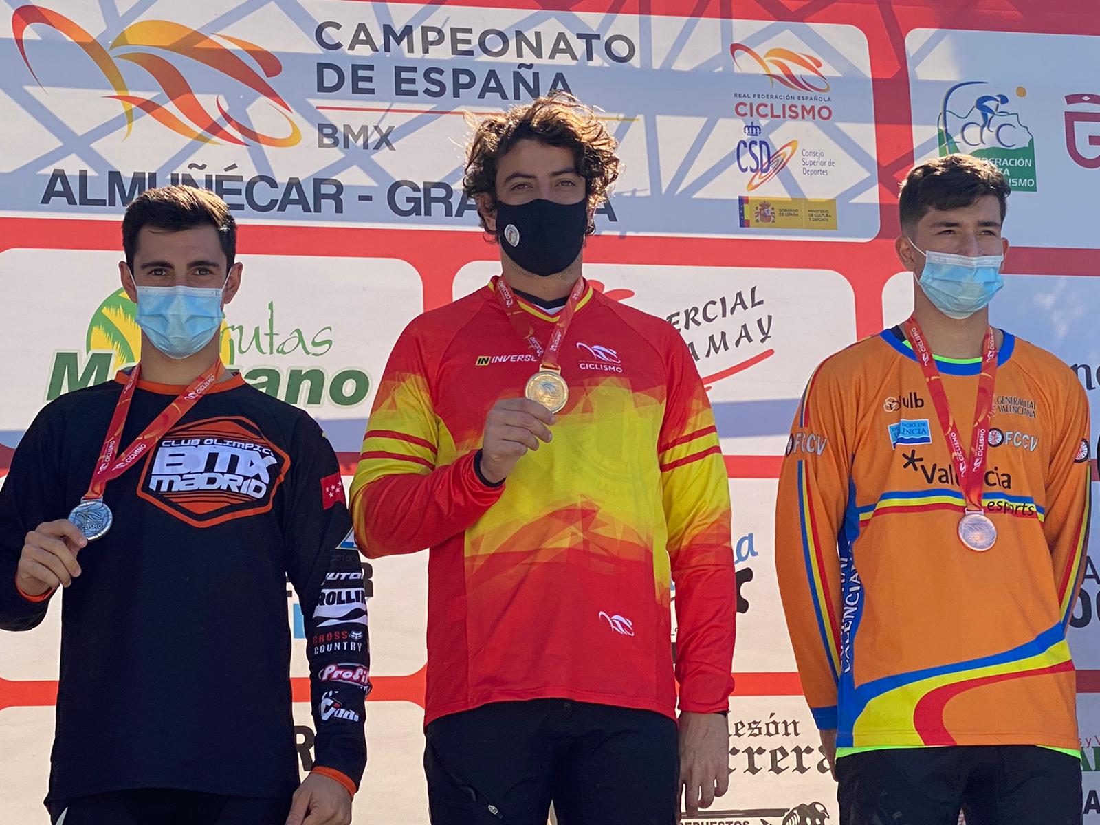 La selección autonómica de BMX logra tres medallas en los Nacionales de Almuñécar