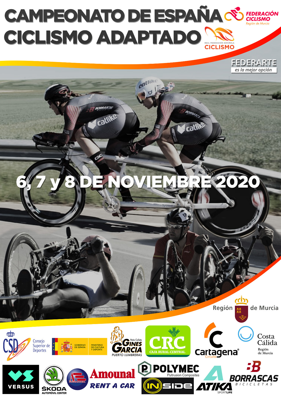 Selección Aragonesa para el Campeonato de España de Ciclismo Adaptado 2020