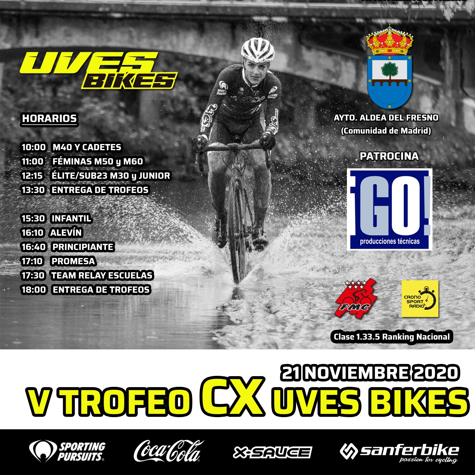 Aclaraciones en relación al V Trofeo Ciclocross Uves Bikes del 21 de Noviembre