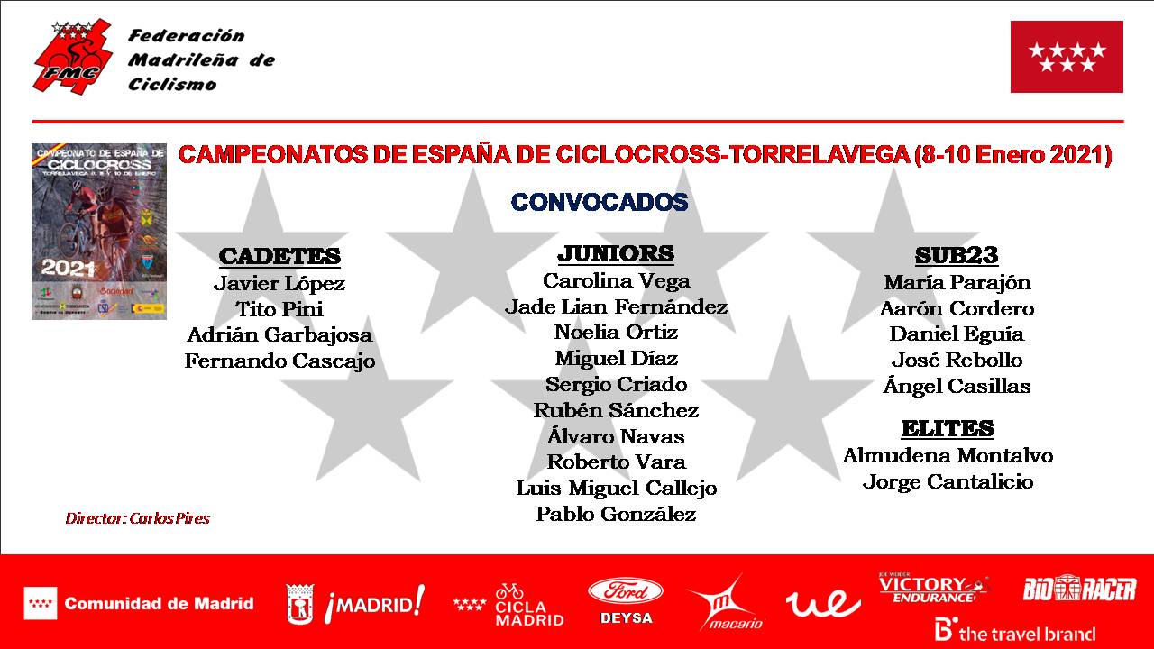 La Selección Madrileña de ciclocross, con toda la ilusión del mundo para los Campeonatos de España