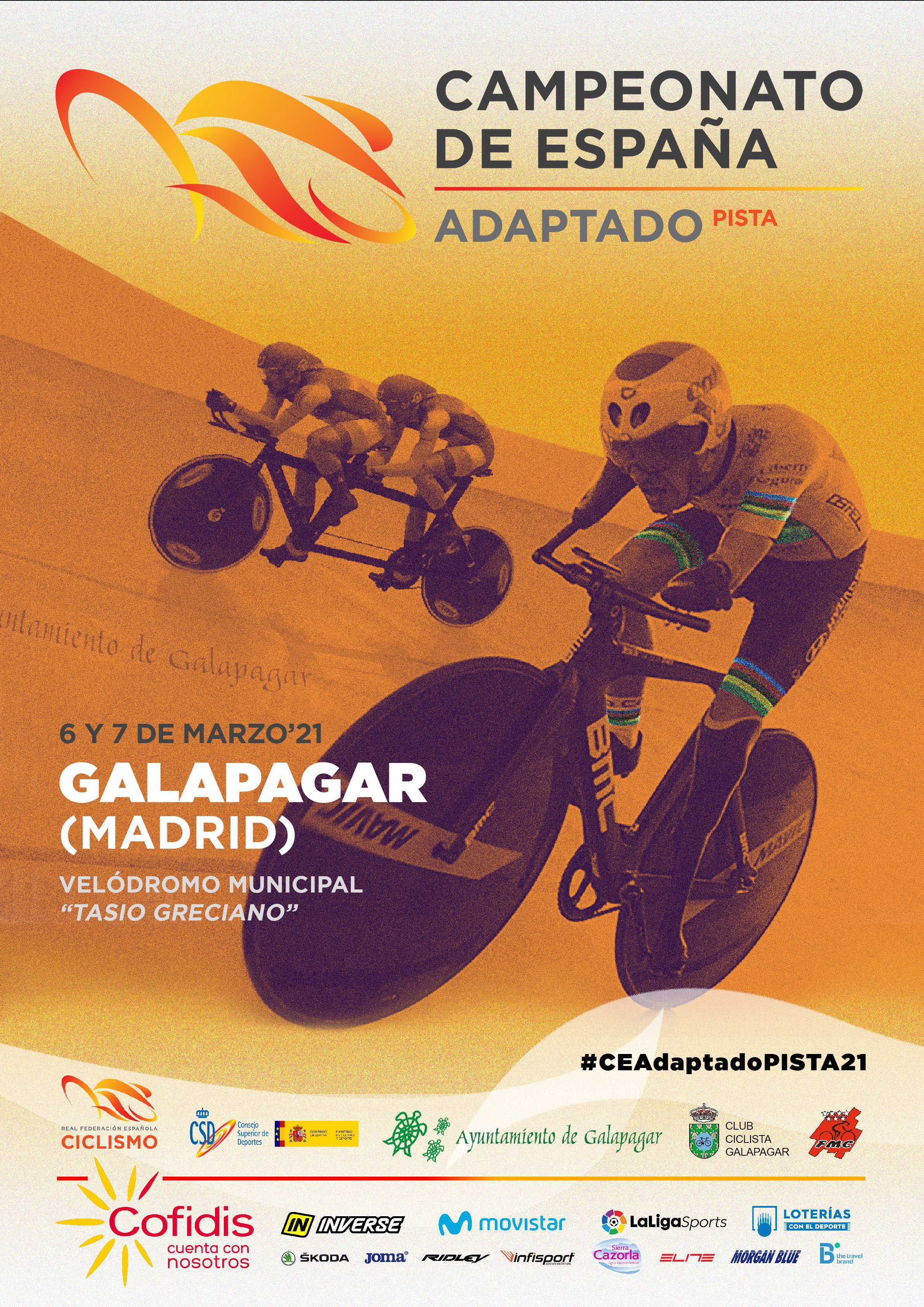 La Selección Madrileña de Ciclismo Adaptado, a brillar en los Nacionales de pista de Galapagar