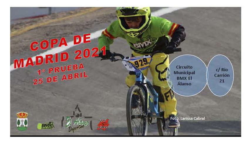 El 25 de Abril se inicia en El Álamo la Copa de Madrid de BMX (ACTUALIZADA ENLACE INSCRIPCIÓN)
