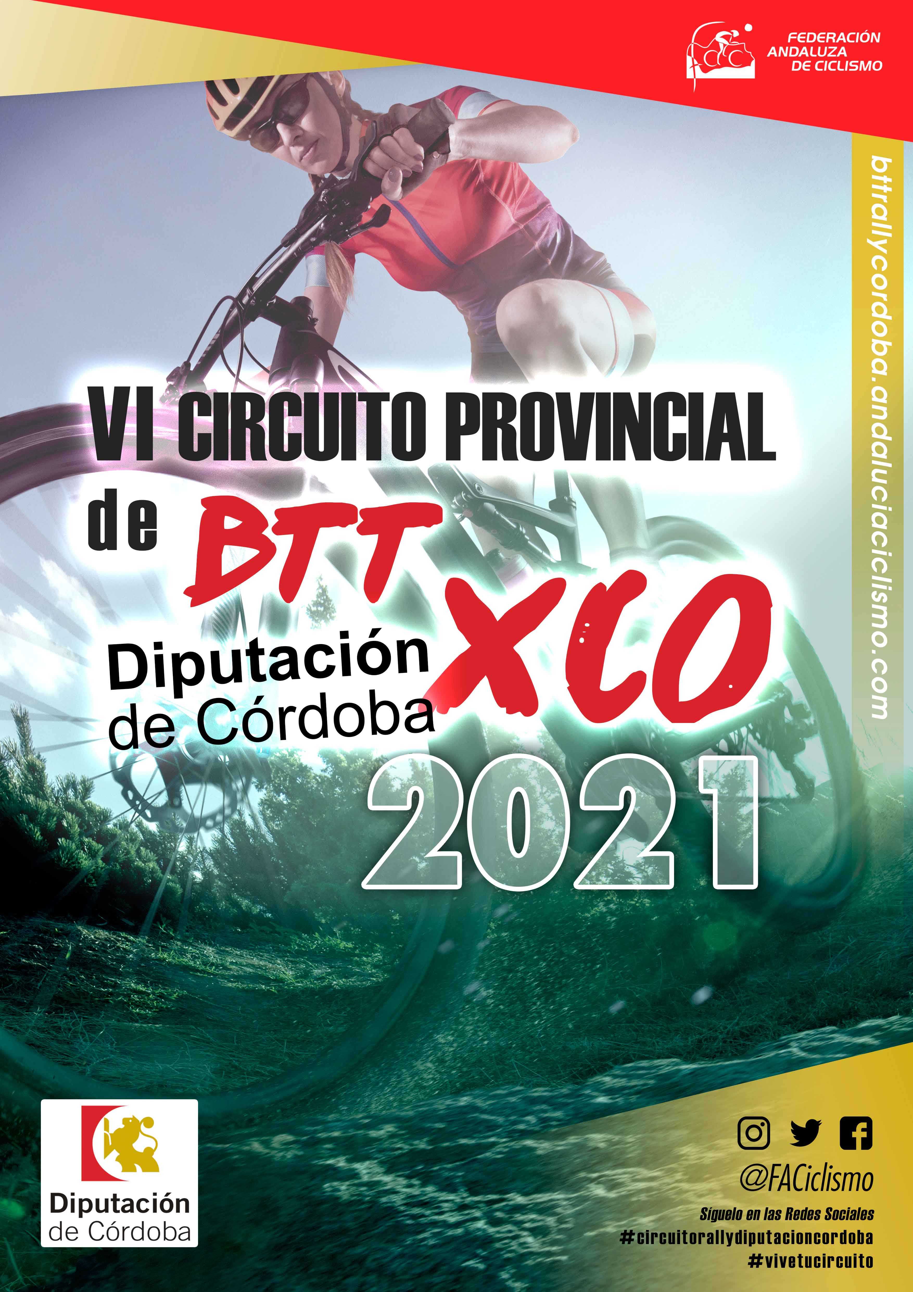 El VI Circuito Diputación de Córdoba BTT XCO 2021 regresa en Aguilar de la Frontera