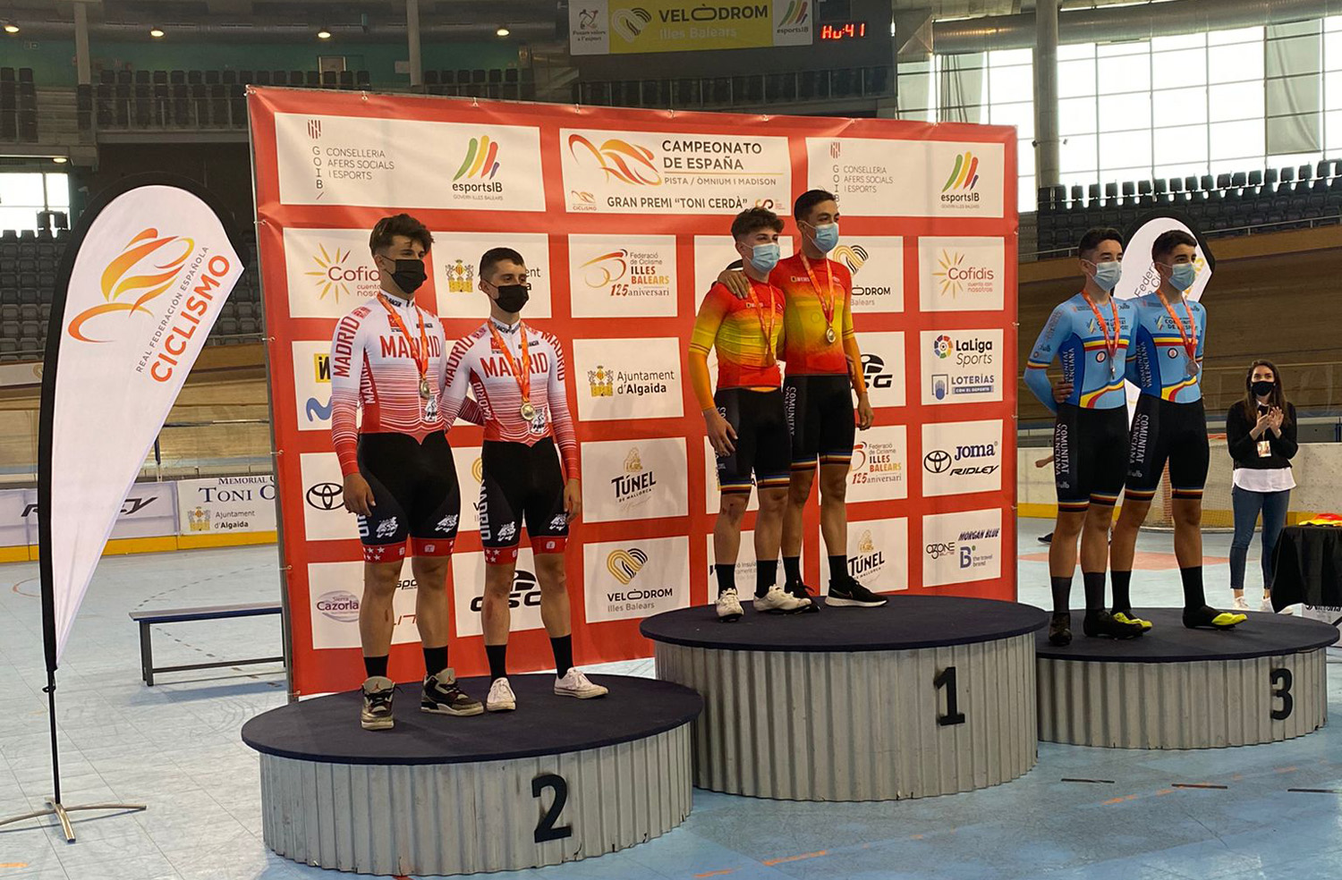 Cuatro medallas y dos títulos nacionales, excelente cosecha madrileña en los Campeonatos de España de ómnium y madison