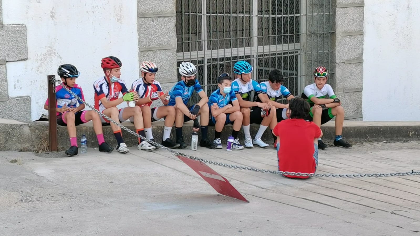 La preselección infantil de ruta ya entrena por las carreteras de los próximos Campeonatos de España Escolares