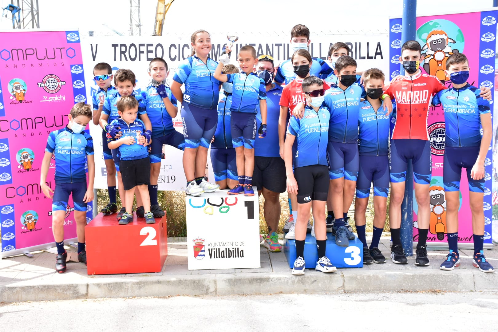 La Unión Ciclista Fuenlabrada, en lo más alto del V Trofeo de Ciclismo Infantil de Villalbilla