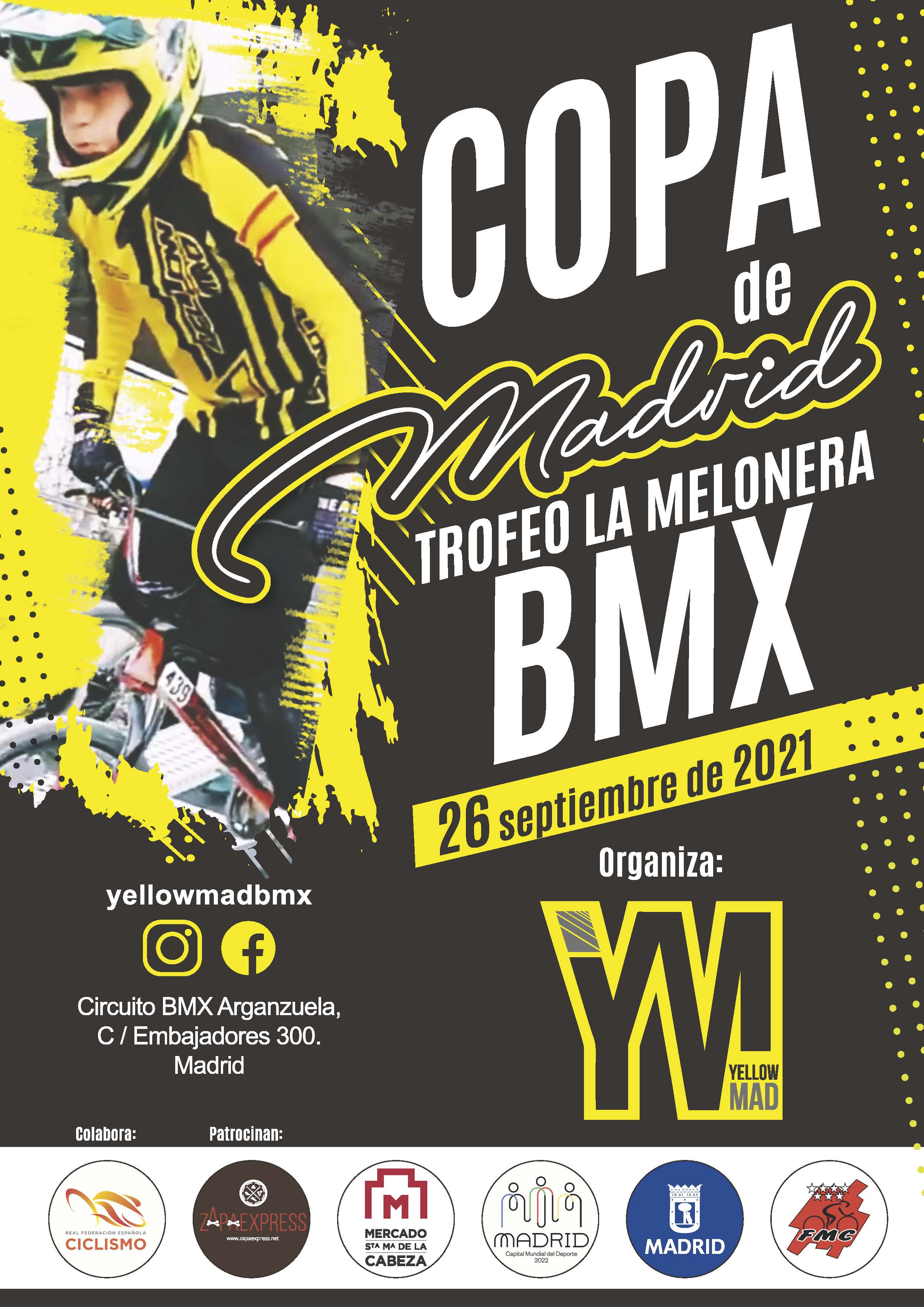 La Copa de Madrid de BMX desembarca en el barrio madrileño de Arganzuela