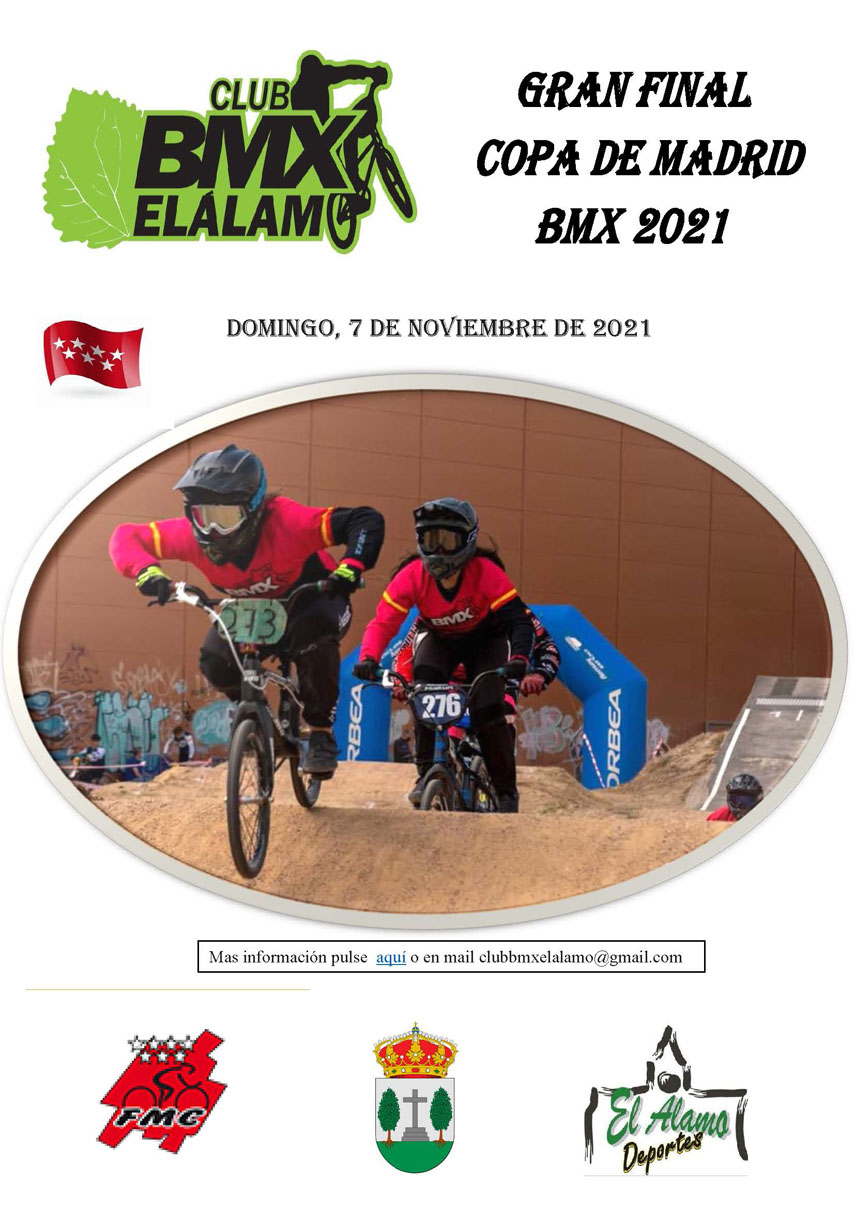 La Copa de Madrid de BMX baja el telón el próximo 7 de Noviembre en El Álamo