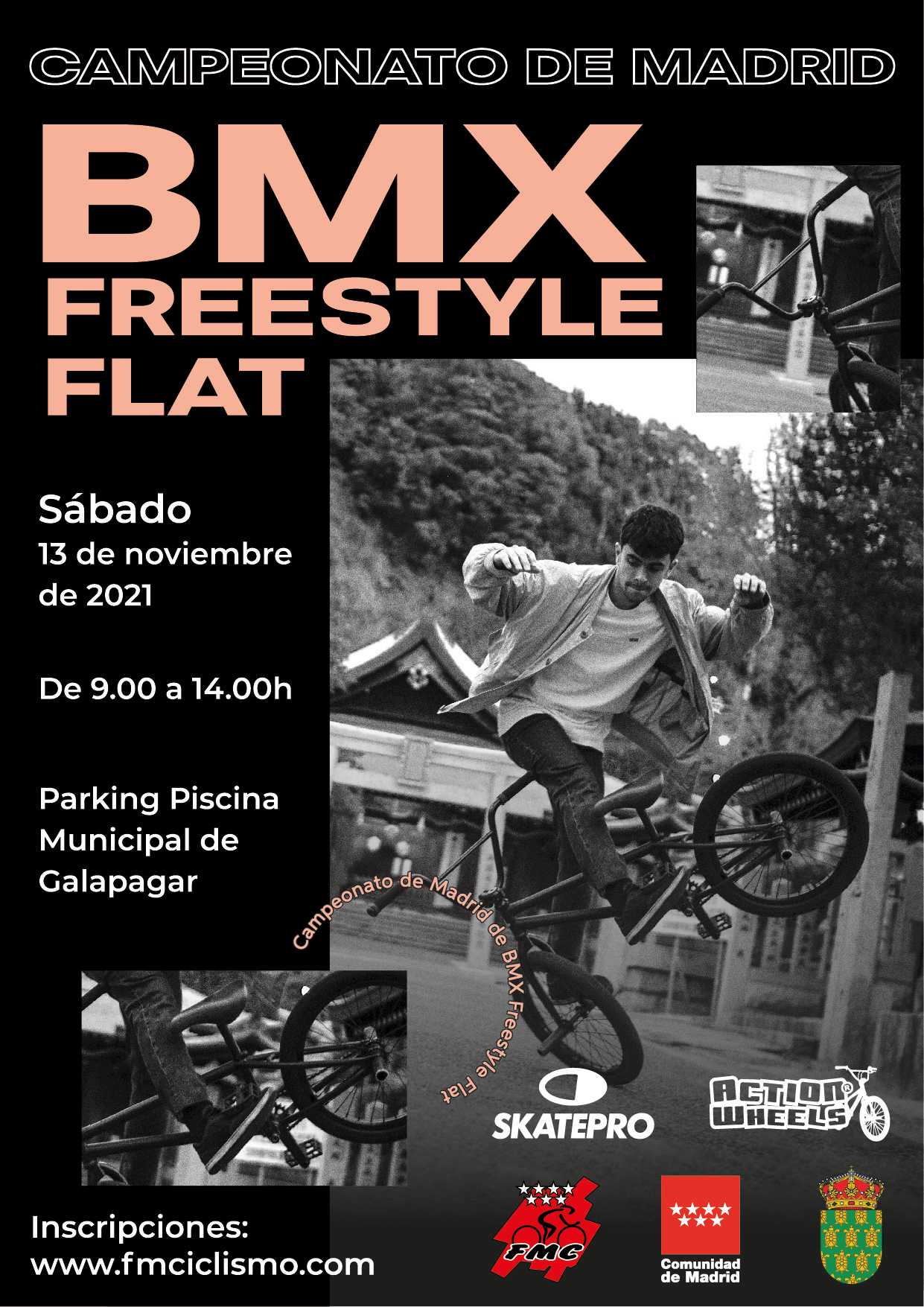 Galapagar acoge la primera edición del Campeonato de Madrid de BMX free style en modalidad flat