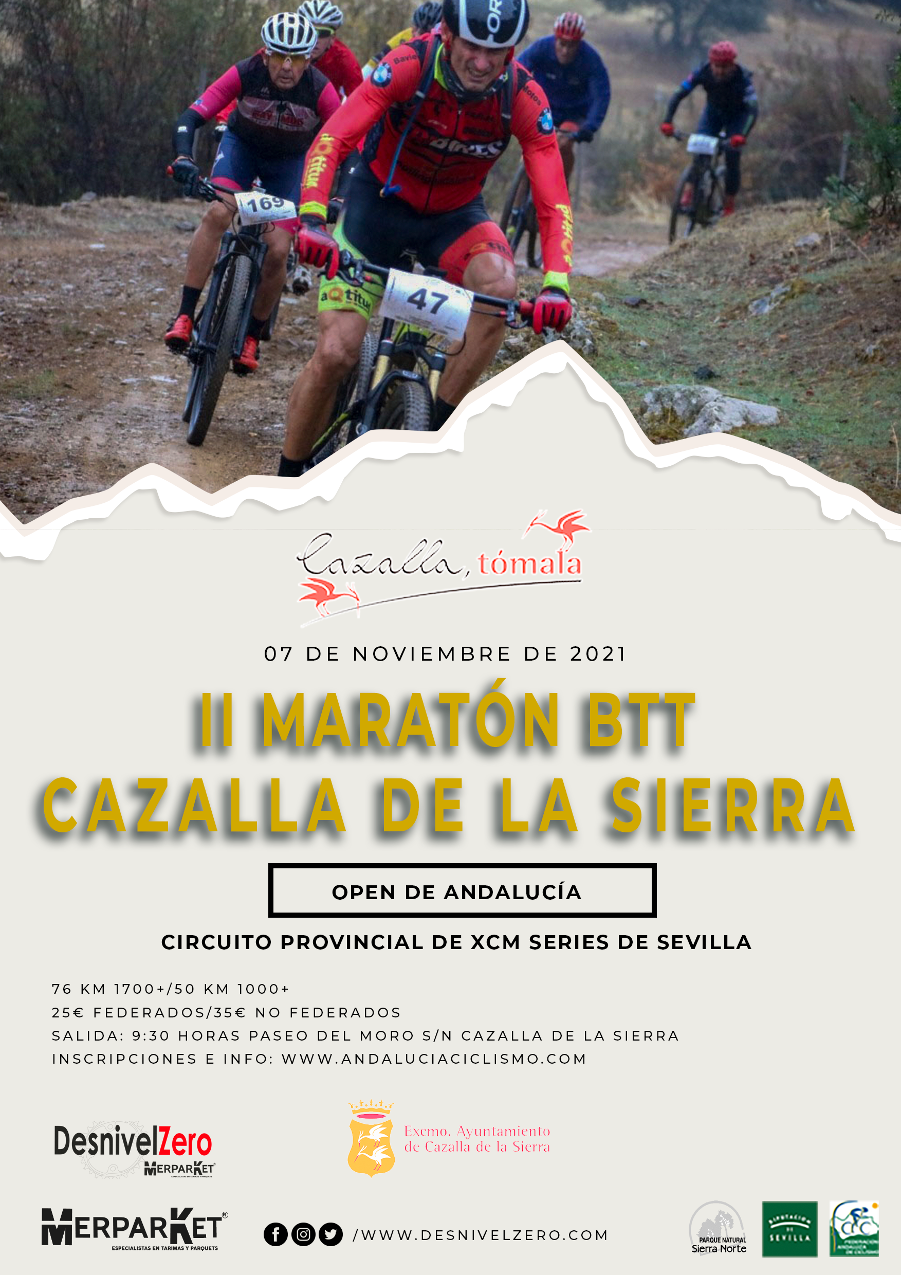 Cazalla de la Sierra decidirá el Open Andalucía XCM 2021