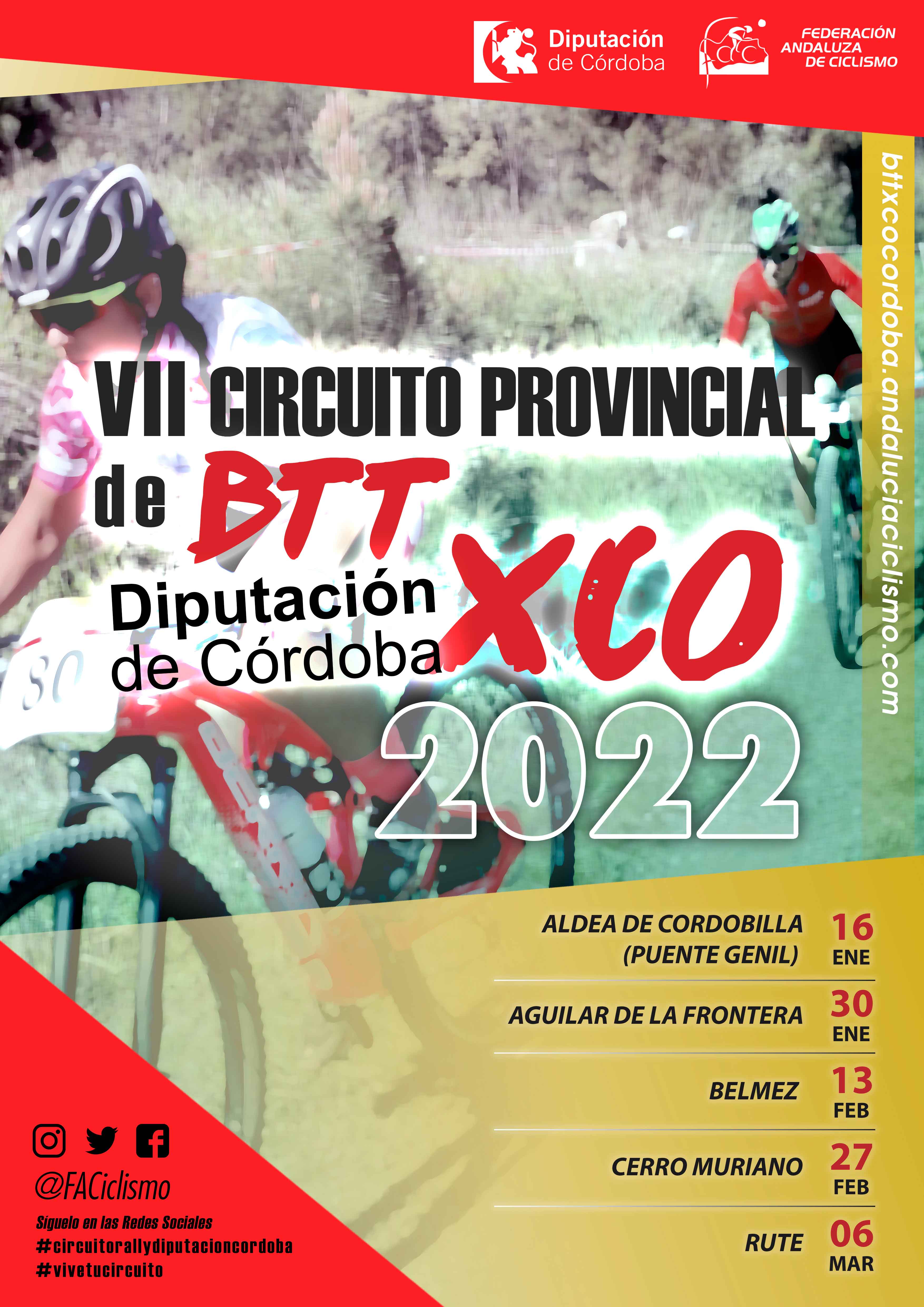 Presentamos el VII Circuito Provincial Diputación de Córdoba BTT XCO 2022