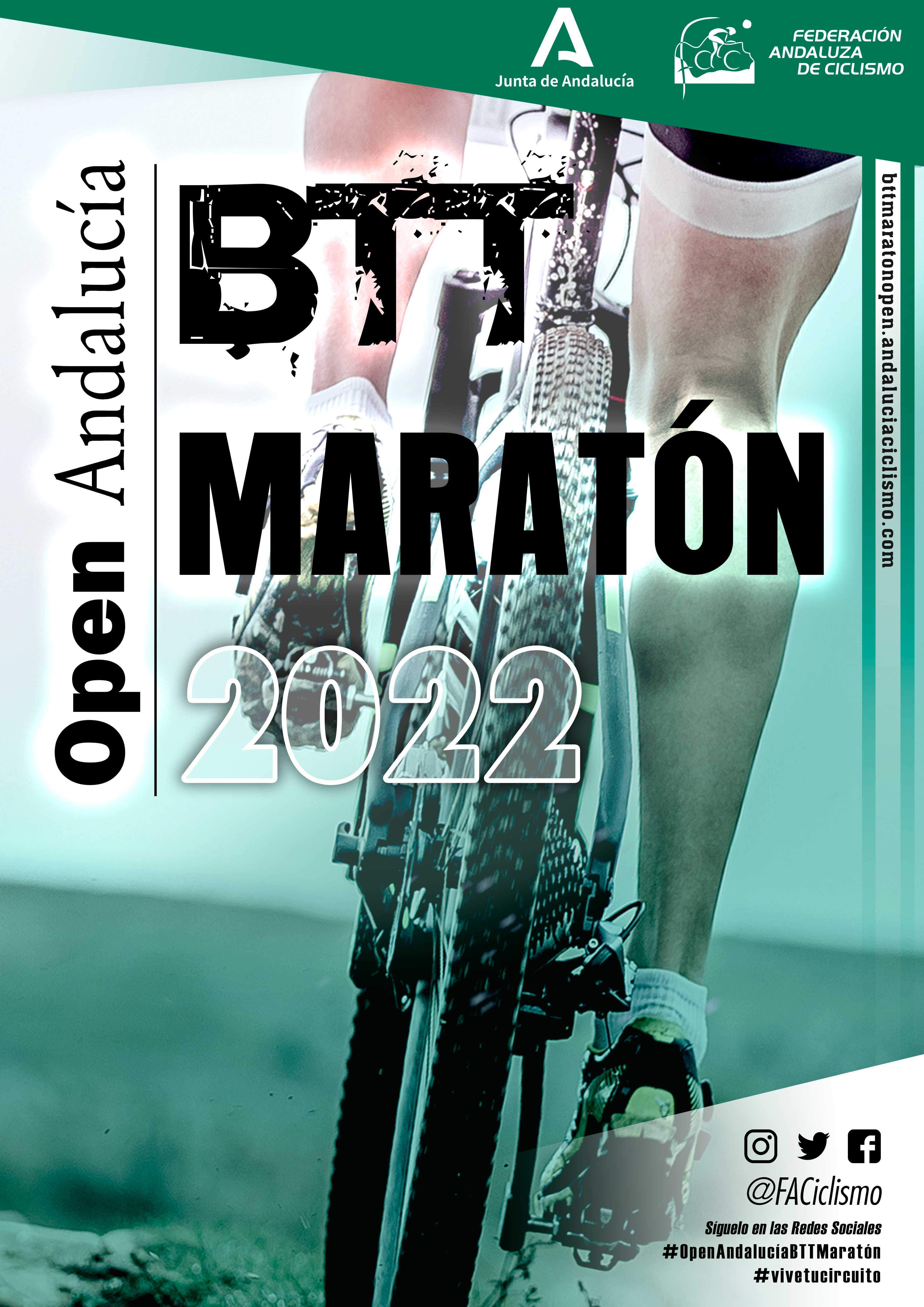 Confirmados los Open de Andalucía de BTT XCO, Maratón y Media Maratón 2022