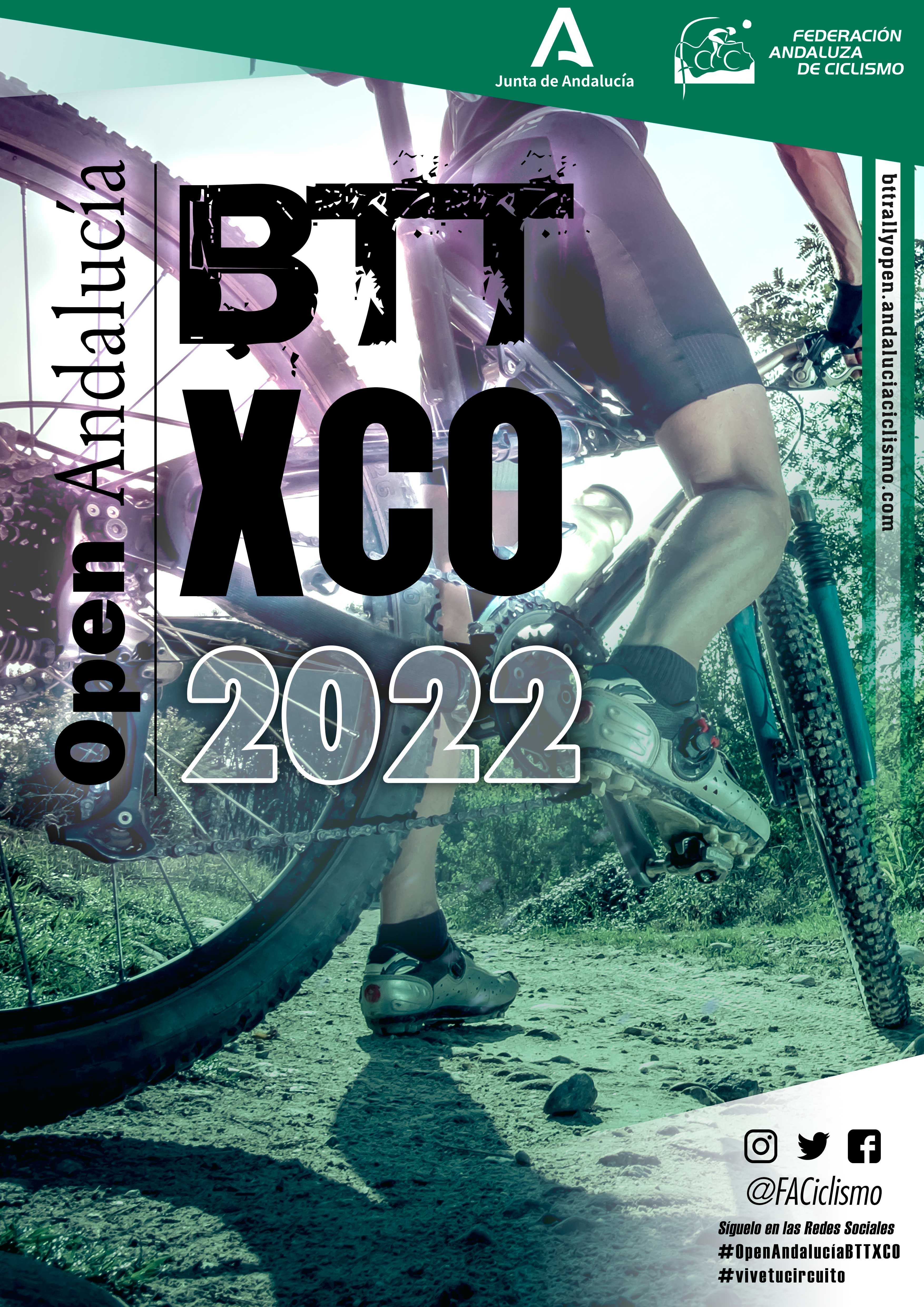 Confirmados los Open de Andalucía de BTT XCO, Maratón y Media Maratón 2022