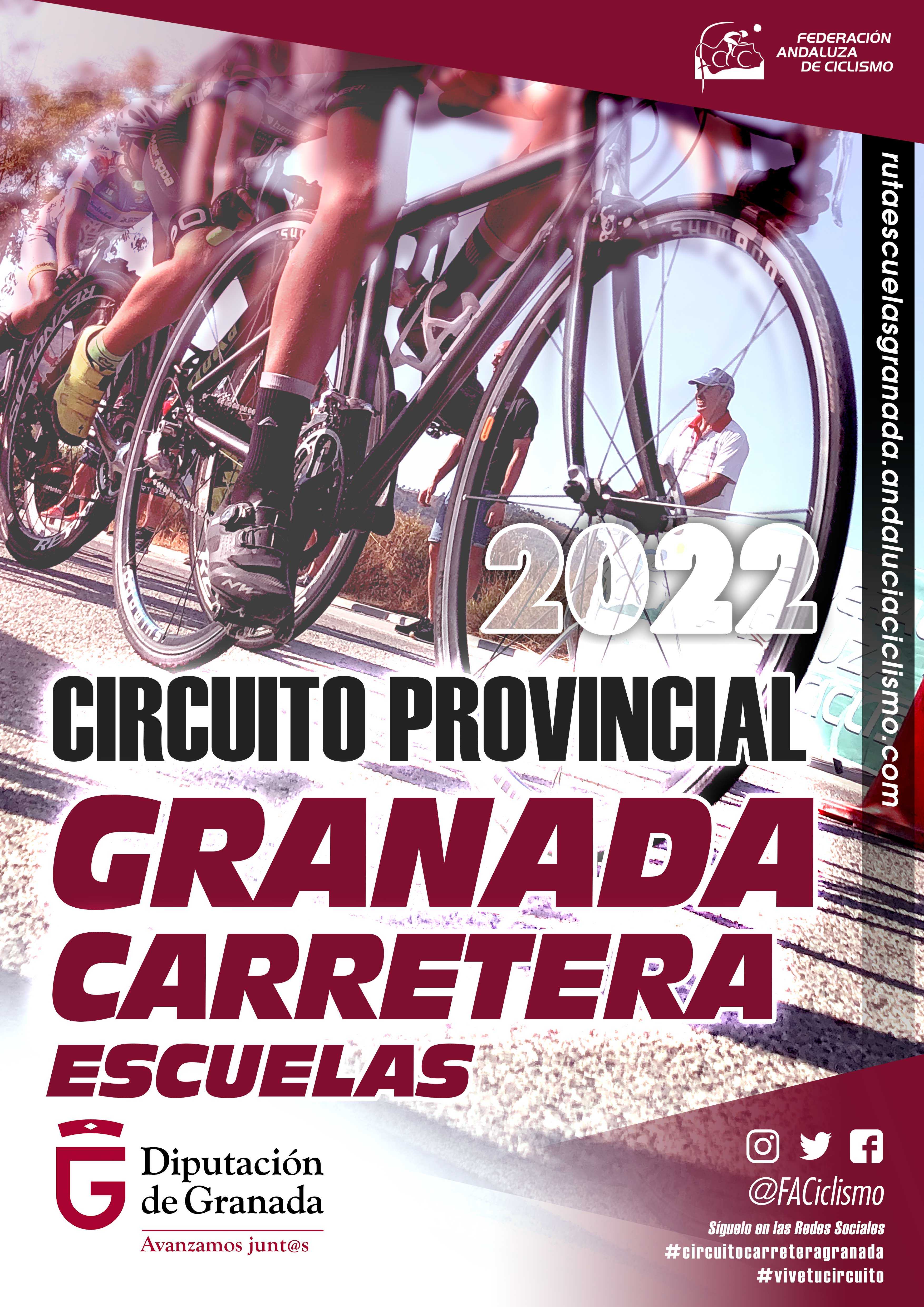 Fechas del Circuito Provincial de Granada Carretera 2022