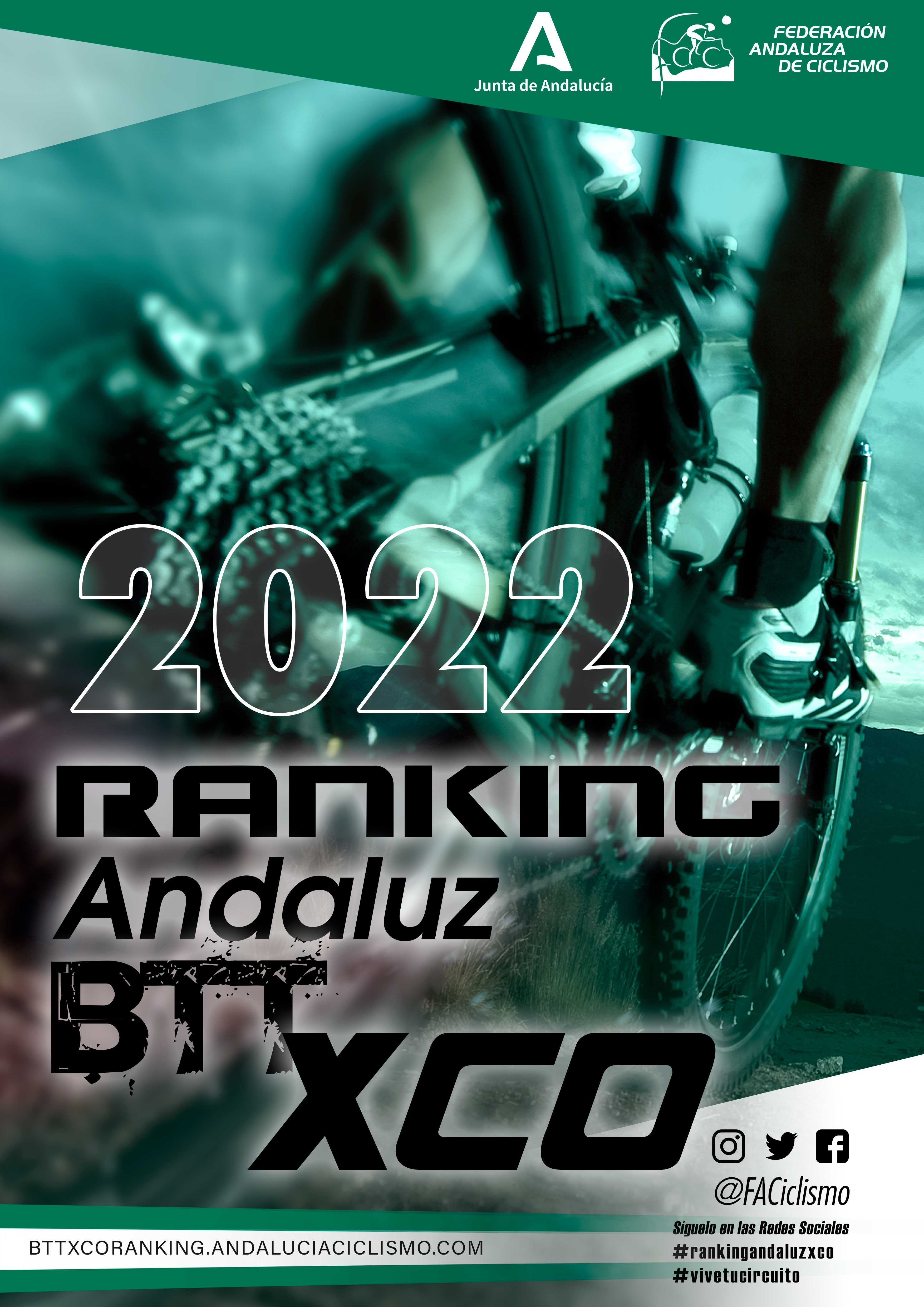 Fechas del Ranking Andaluz BTT XCO 2022