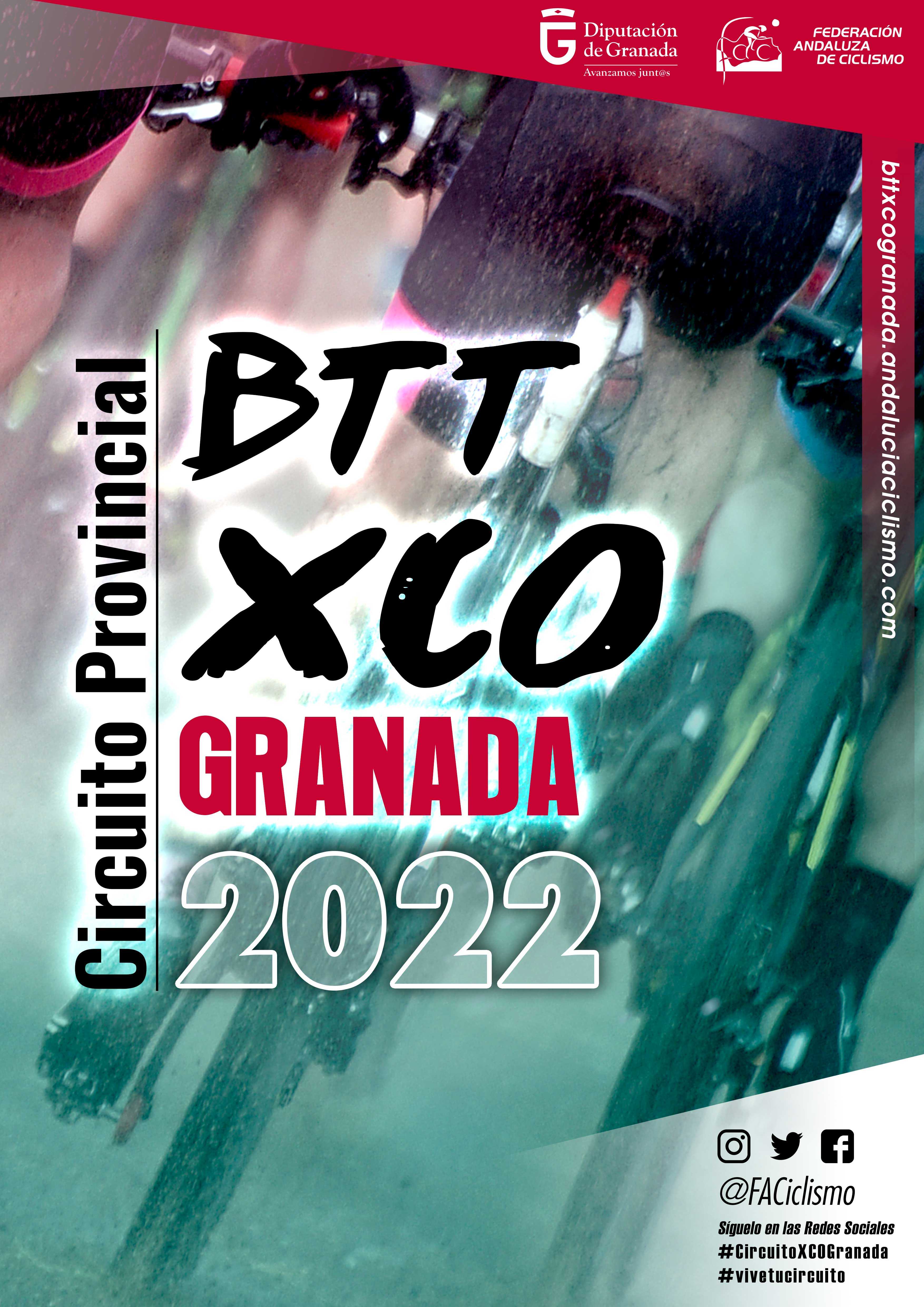 Fechas del Circuito Provincial de Granada BTT XCO 2022