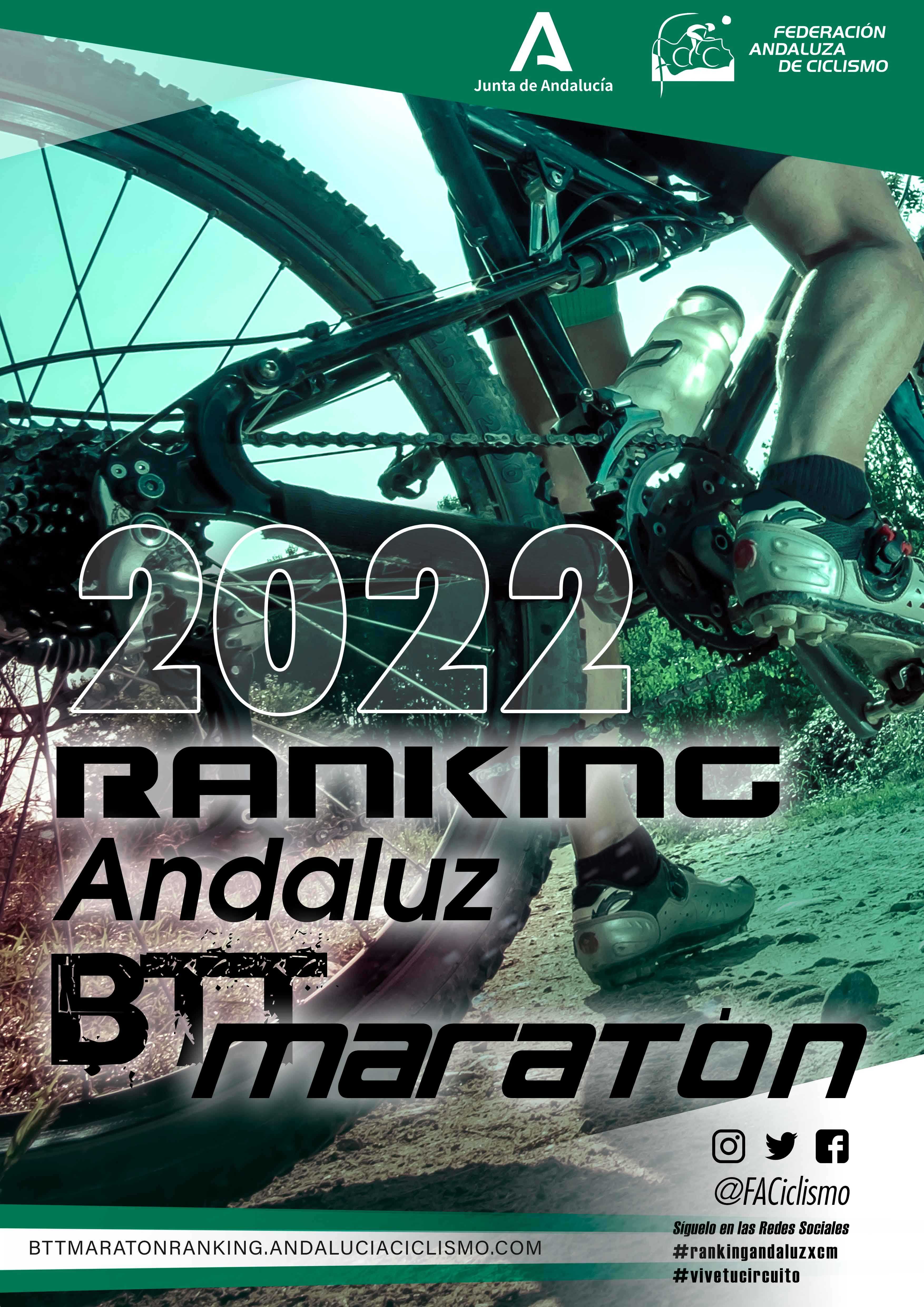 Fechas del Ranking Andaluz BTT Maratón 2022