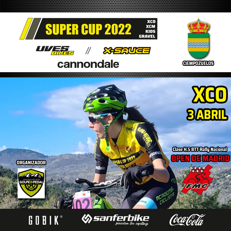 Ciempozuelos, epicentro de la Super Cup Kids y XCO los días 2 y 3 de Abril