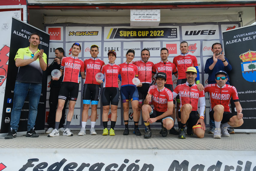Aldea del Fresno acogió el segundo capítulo de la Super Cup XCM/Gravel+ y coronó a los nuevos campeones autonómicos en ambas especialidades