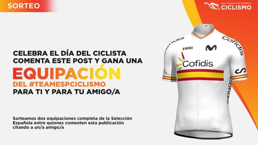 La-RFEC-celebra-el-dia-del-ciclista-sorteando-dos-uniformes-de-la-Seleccion-Espanola